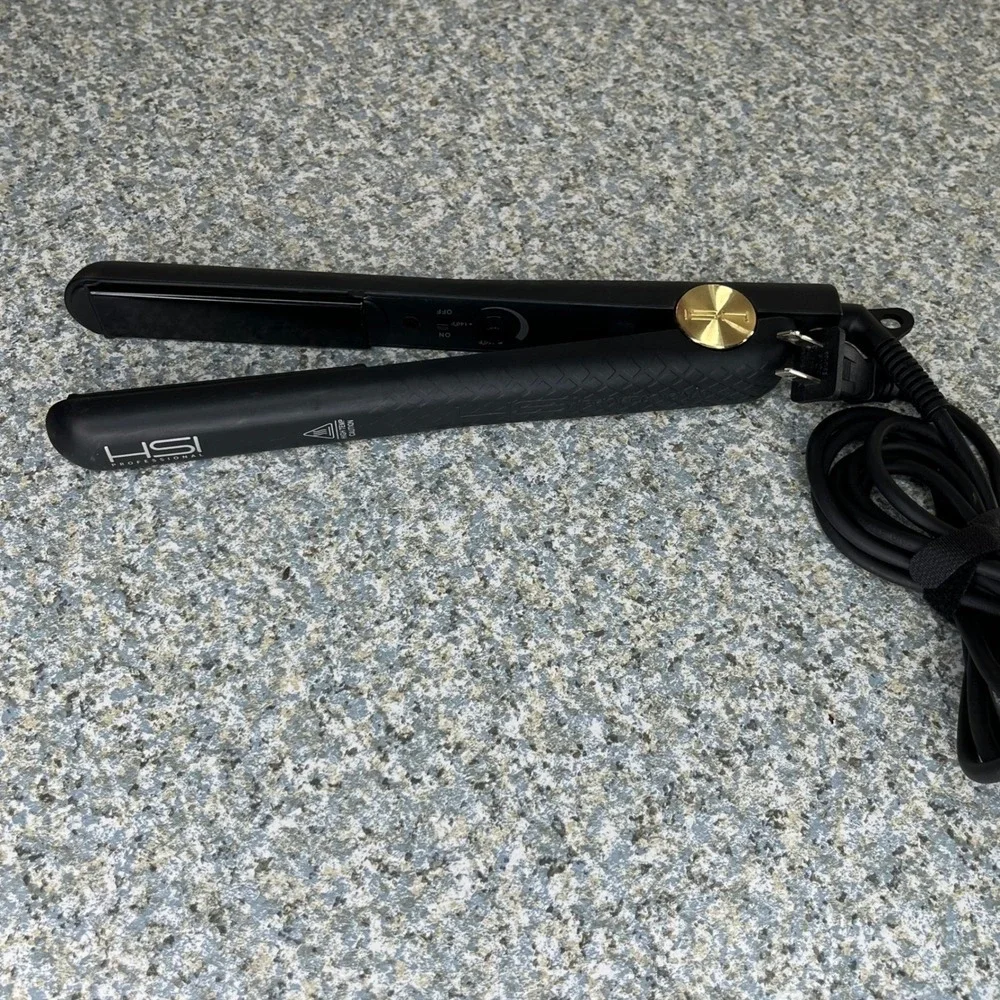 HSI Professional Hair Straightener E038 Black Ceramic Tourmaline Flat Iron 1